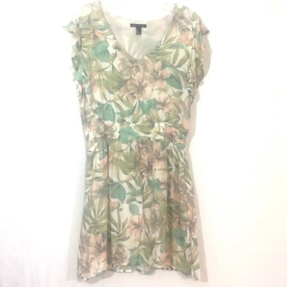 MNG Mango Hawaiian Floral Dress Size Small